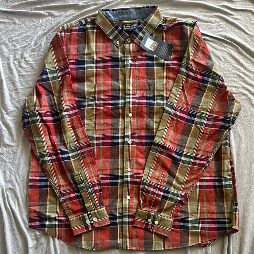Polo By Ralph Lauren Men's Red Plaid Shirt